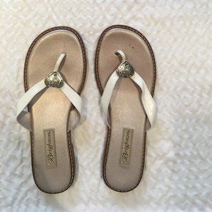 Bringhton Orla White and silver sandals